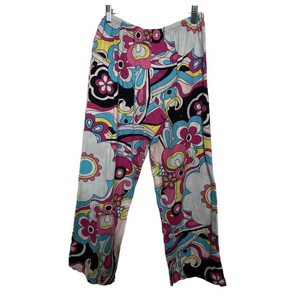 Victoria's Secret 2 pc Pajama Set Small Flannel Pink Yellow - Picture 9 of 10